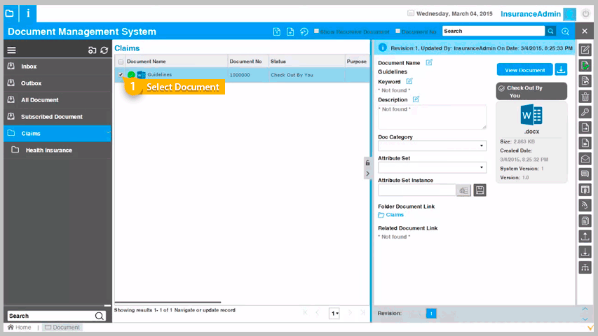 Delete-Button-Document-Action-Panel-VIENNA-Advantage-DMS