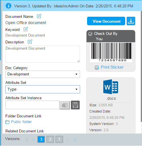 Document-Version-VIENNA-Advantage-DMS