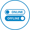 online and offline